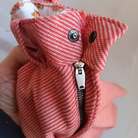 Vintage 1970's Girls sz 5 21x14 Polyester Bootcut Flare Jeans Winnie Pooh Sears - Picture 6 of 7